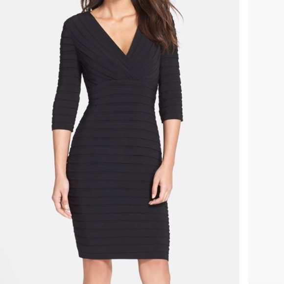 Adrianna Papell Dresses & Skirts - NWT Adrianna Papell Pleated Jersey Sheath Dress 14